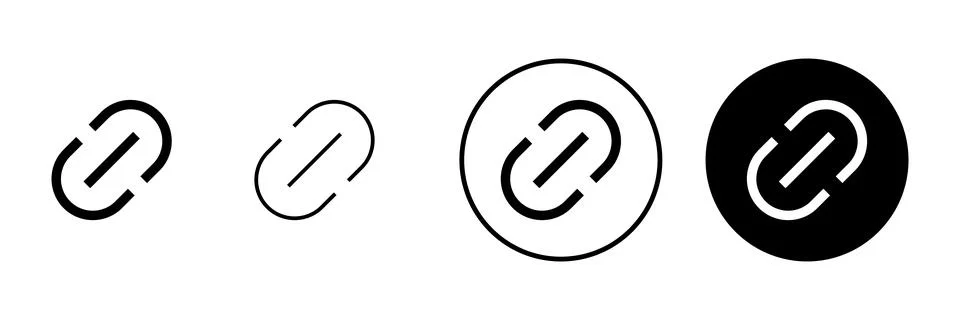Link icon vector. Hyperlink chain sign and symbol Stock Illustration