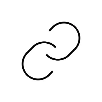 Link icon vector. Hyperlink chain sign and symbol Stock Illustration