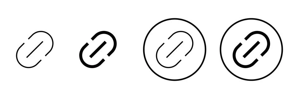 Link icon vector. Hyperlink chain sign and symbol Stock Illustration