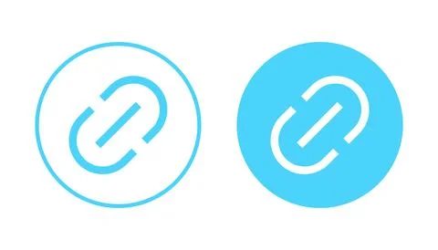 Link icon vector. Hyperlink chain sign and symbol Stock Illustration