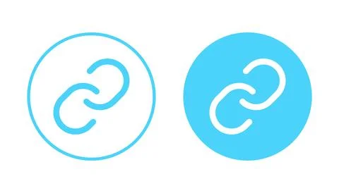 Link icon vector. Hyperlink chain sign and symbol Stock Illustration