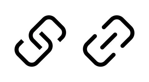 Link icon vector. Hyperlink chain sign and symbol Stock Illustration