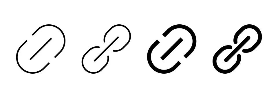 Link icon vector. Hyperlink chain sign and symbol Stock Illustration