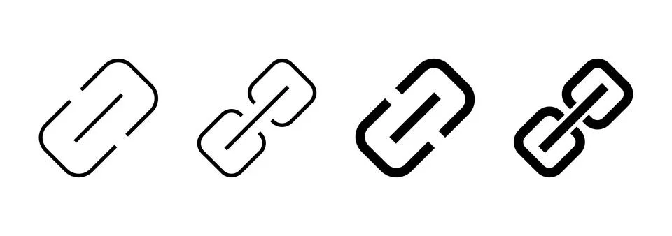 Link icon vector. Hyperlink chain sign and symbol Stock Illustration