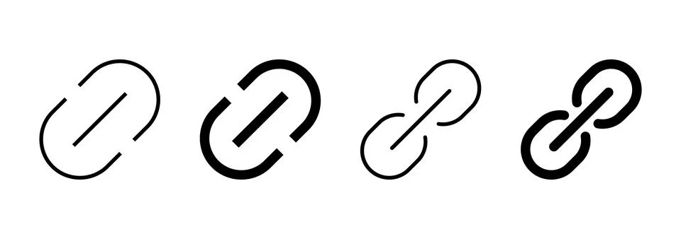 Link icon vector. Hyperlink chain sign and symbol Stock Illustration