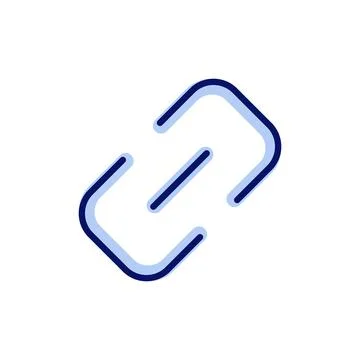 Link icon vector. Hyperlink chain sign and symbol Stock Illustration
