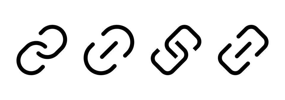 Link icon vector. Hyperlink chain sign and symbol Stock Illustration