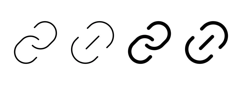 Link icon vector. Hyperlink chain sign and symbol Stock Illustration