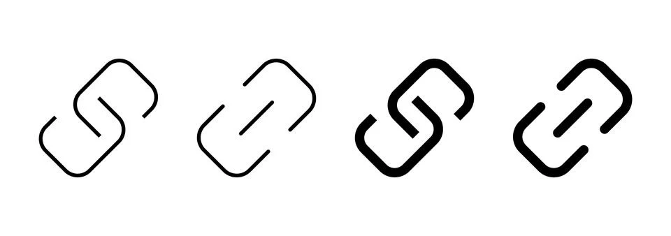 Link icon vector. Hyperlink chain sign and symbol Stock Illustration