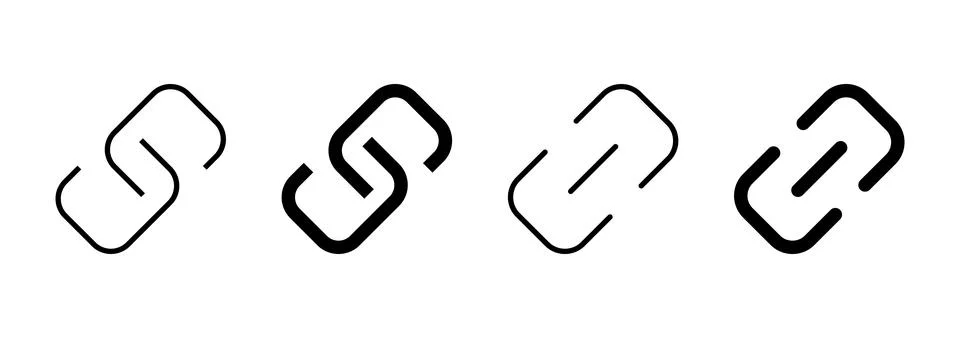 Link icon vector. Hyperlink chain sign and symbol Stock Illustration