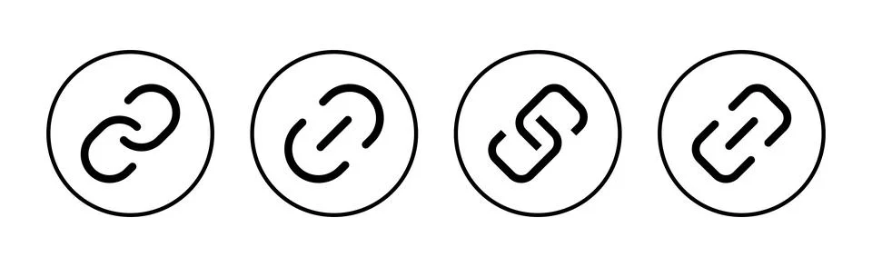 Link icon vector. Hyperlink chain sign and symbol Stock Illustration