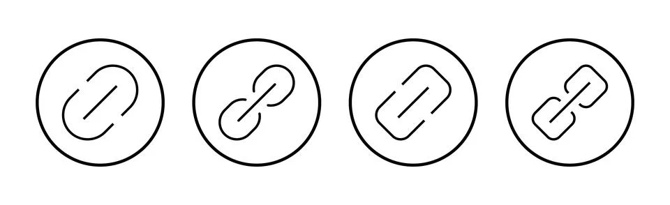 Link icon vector. Hyperlink chain sign and symbol Stock Illustration