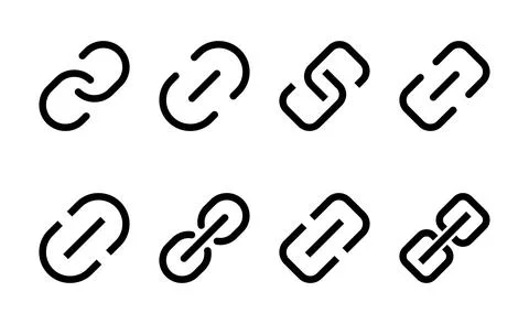 Link icon vector. Hyperlink chain sign and symbol Stock Illustration