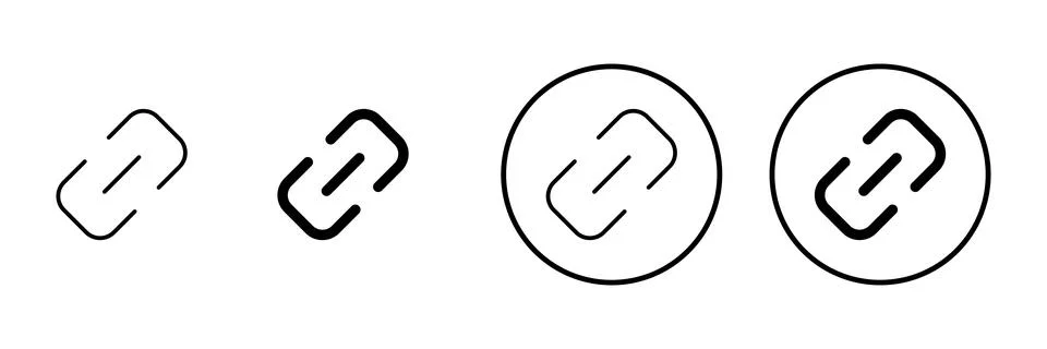 Link icon vector. Hyperlink chain sign and symbol Illustrazione stock