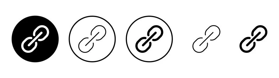 Link icon vector. Hyperlink chain sign and symbol Stock Illustration