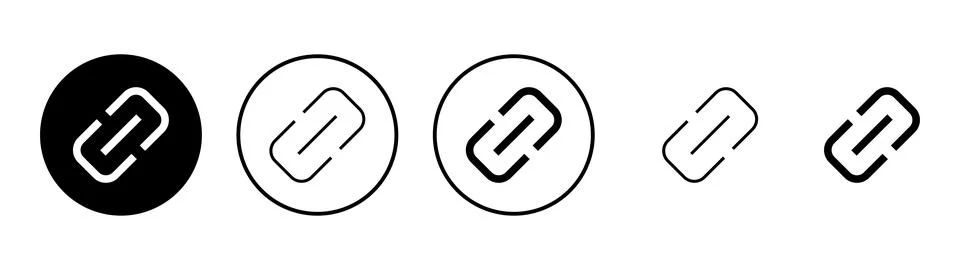 Link icon vector. Hyperlink chain sign and symbol Stock Illustration