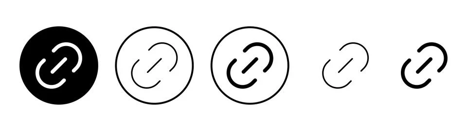 Link icon vector. Hyperlink chain sign and symbol Stock Illustration