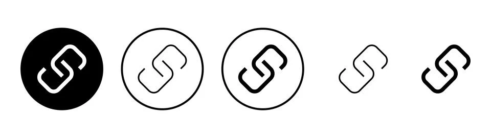 Link icon vector. Hyperlink chain sign and symbol Stock Illustration