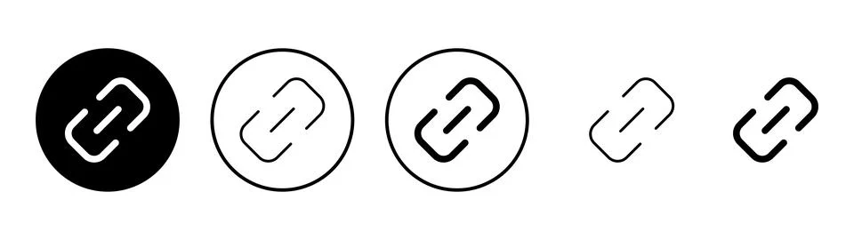 Link icon vector. Hyperlink chain sign and symbol Stock Illustration