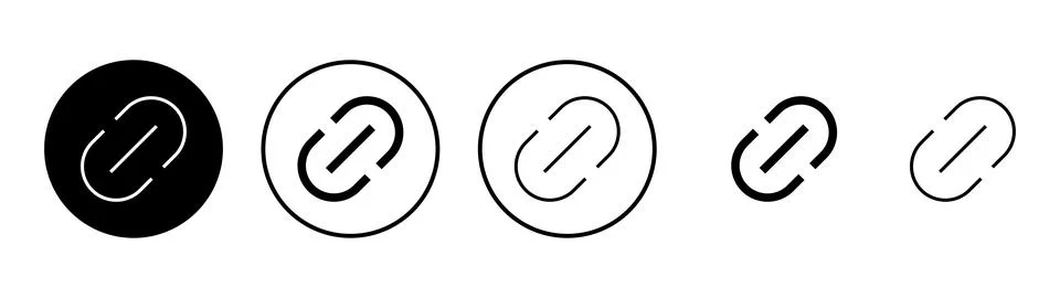 Link icon vector. Hyperlink chain sign and symbol Stock Illustration