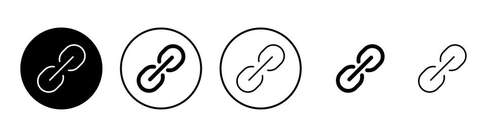 Link icon vector. Hyperlink chain sign and symbol Illustrazione stock