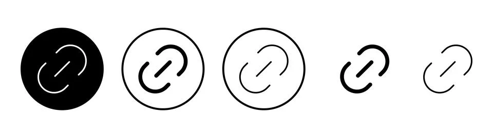 Link icon vector. Hyperlink chain sign and symbol Illustrazione stock