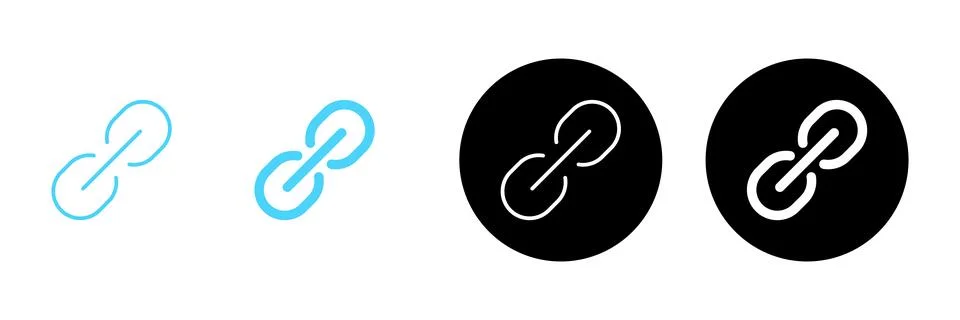 Link icon vector. Hyperlink chain sign and symbol Stock Illustration
