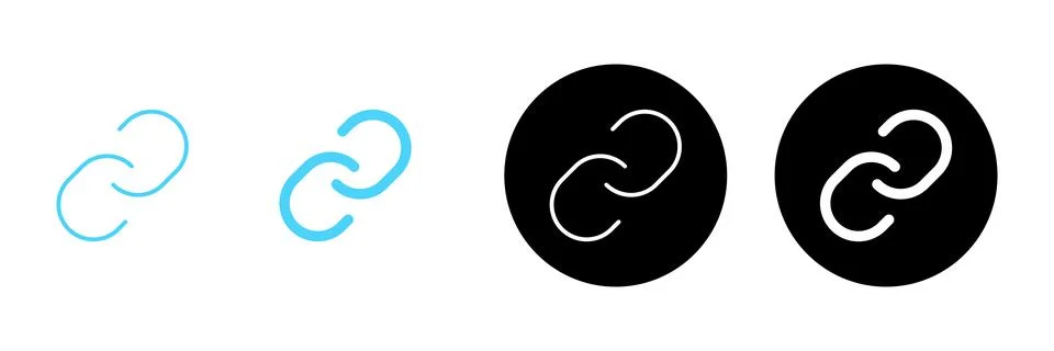 Link icon vector. Hyperlink chain sign and symbol イラスト素材