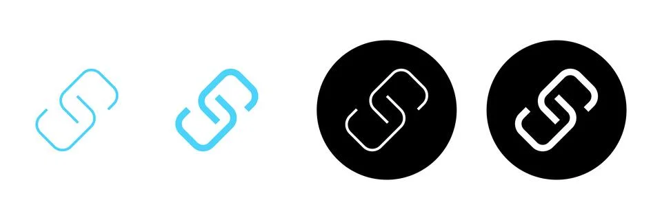 Link icon vector. Hyperlink chain sign and symbol Stock Illustration