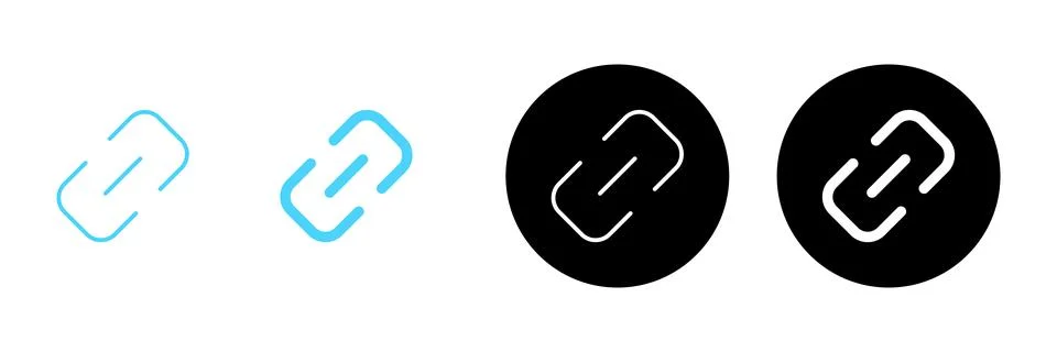Link icon vector. Hyperlink chain sign and symbol Stock Illustration