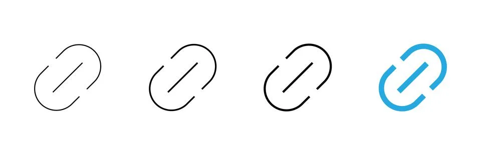 Link icon vector. Hyperlink chain sign and symbol Stock Illustration