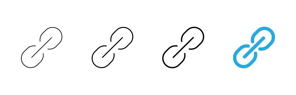 Link icon vector. Hyperlink chain sign and symbol Stock Illustration