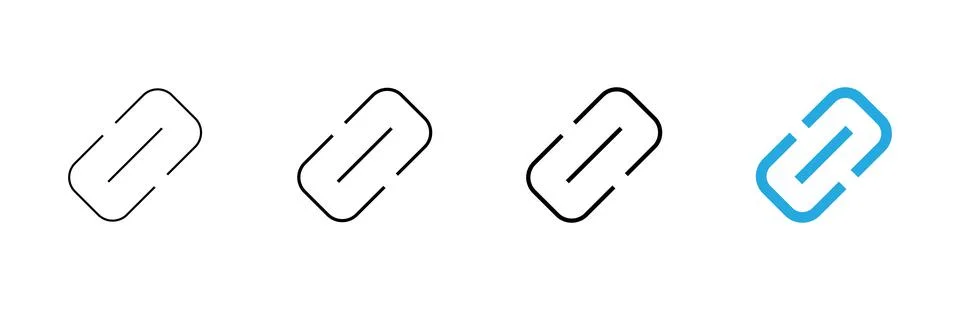 Link icon vector. Hyperlink chain sign and symbol イラスト素材