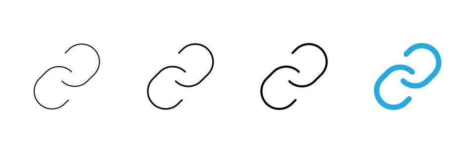 Link icon vector. Hyperlink chain sign and symbol Ilustración de archivo