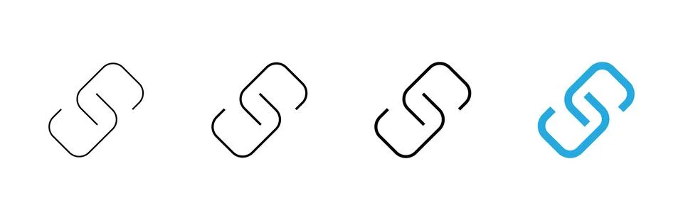 Link icon vector. Hyperlink chain sign and symbol Stock-Illustration