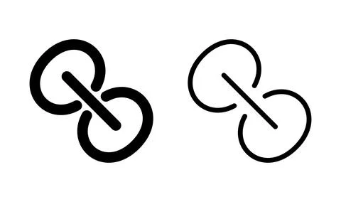 Link icon vector. Hyperlink chain icon Ilustración de archivo
