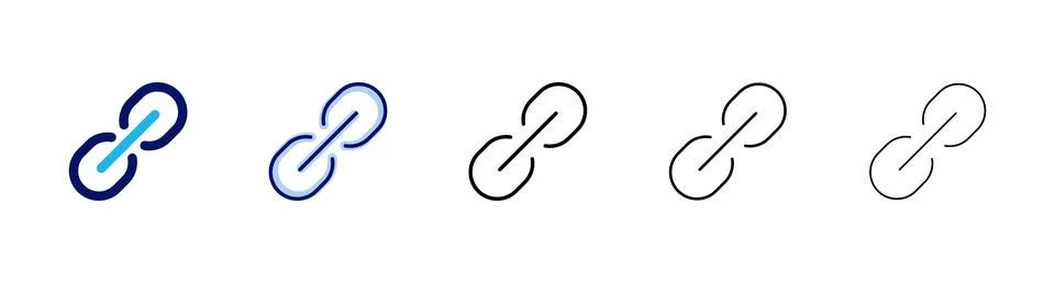 Link icon vector. Hyperlink chain sign and symbol Stock Illustration