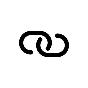Link icon vector illustration. Hyperlink chain sign and symbol Stock Illustration