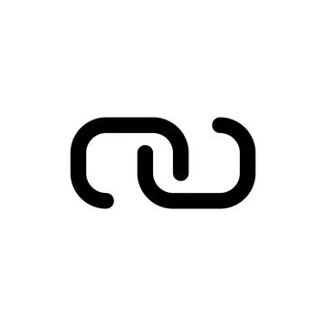 Link icon vector illustration. Hyperlink chain sign and symbol Stock Illustration