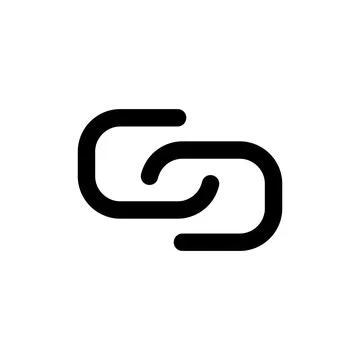 Link icon vector illustration. Hyperlink chain sign and symbol Stock Illustration