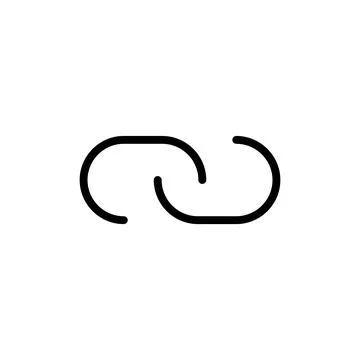 Link icon vector illustration. Hyperlink chain sign and symbol Stock Illustration