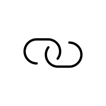 Link icon vector illustration. Hyperlink chain sign and symbol Stock Illustration