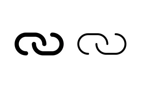 Link icon vector illustration. Hyperlink chain sign and symbol Stock Illustration