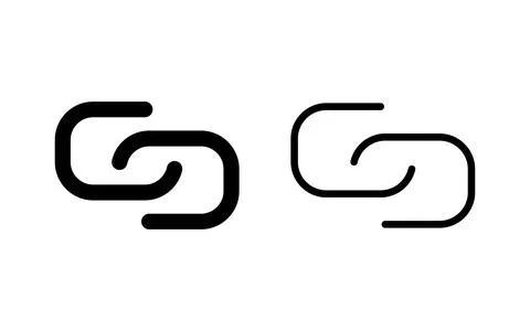 Link icon vector illustration. Hyperlink chain sign and symbol Stock Illustration