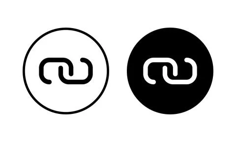 Link icon vector illustration. Hyperlink chain sign and symbol Stock Illustration