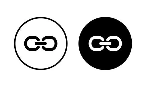 Link icon vector illustration. Hyperlink chain sign and symbol Stock Illustration