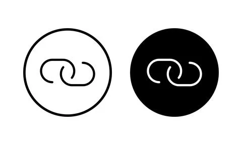 Link icon vector illustration. Hyperlink chain sign and symbol Stock Illustration