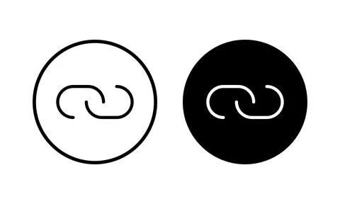 Link icon vector illustration. Hyperlink chain sign and symbol Stock Illustration