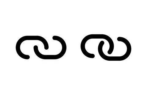 Link icon vector illustration. Hyperlink chain sign and symbol Stock Illustration