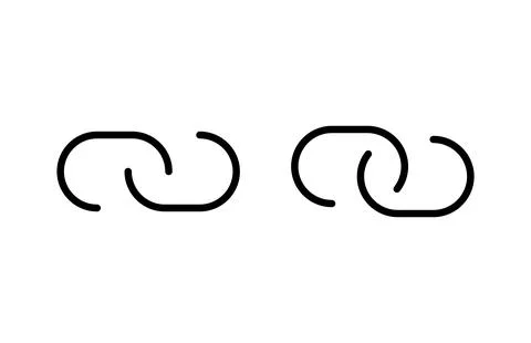 Link icon vector illustration. Hyperlink chain sign and symbol Stock Illustration